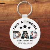 Deze Geweldige vader behoort tot de Vaderdag foto Sleutelhanger (Voorkant)