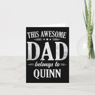 Deze Geweldige vader is van Quinn Fathers Day Birt Kaart
