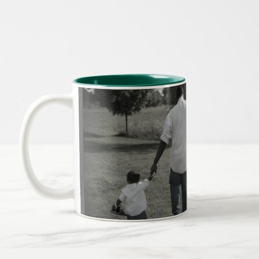 Deze Geweldige vader Oom Opa behoort tot Custom Tweekleurige Koffiemok (Links)