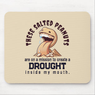 Deze gezouten pinda's zijn op een missie naar creë muismat