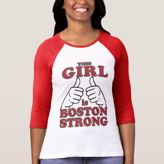 Deze GIRL is Boston Strong T-shirt (Voorkant)