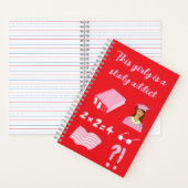 Deze girly is een notitieboek voor studieverslaafd (Binnen)
