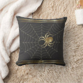 Deze Golden Spider Decorator Pillow personaliseren Kussen (Deken)