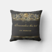 Deze Golden Spider Decorator Pillow personaliseren Kussen (Achterkant)