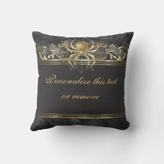 Deze Golden Spider Decorator Pillow personaliseren Kussen (Achterkant)
