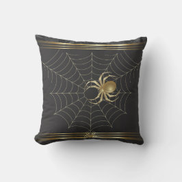 Deze Golden Spider Decorator Pillow personaliseren Kussen