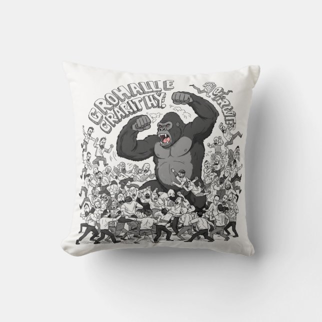 Deze gorilla krijgt me elke dag. kussen (Voorkant)