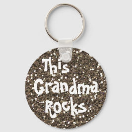 DEZE GRANDMA ROCKS SLEUTELHANGER SJABLOON