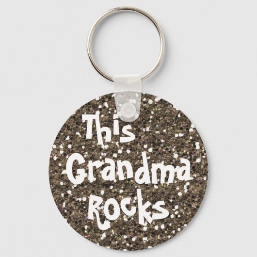 DEZE GRANDMA ROCKS SLEUTELHANGER SJABLOON (Voorkant)
