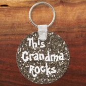 DEZE GRANDMA ROCKS SLEUTELHANGER SJABLOON (Voorkant)