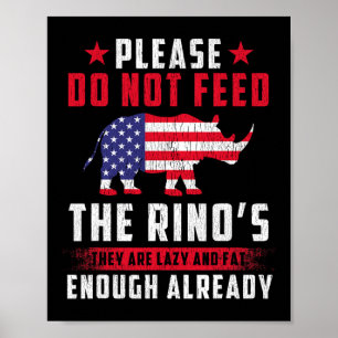Deze grappige anti-Rino-republikein alleen in naam Poster