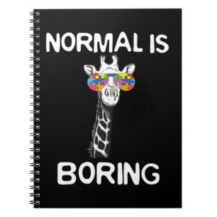 Deze grappige grafische vormgeving biedt giraf met notitieboek