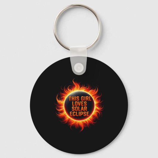 Deze Grappige Houdt Van Zonne-eclips Totaliteit Zo Sleutelhanger (Voorkant)