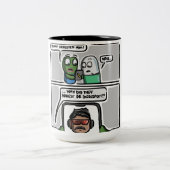 Deze grappige stripstijl meme ontwerp mok (Center)