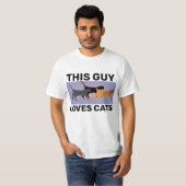 DEZE GUY LIGT KAT T-SHIRTS VAN DE MANNEN VAN DE VA (Voorkant volledig)
