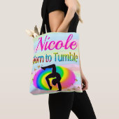 DEZE GYMNAST WERD GEBOREN TOT TUMBLE TOTE BAG (Dichtbij)