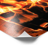 Deze haard is bijna hot foto print afdruk (Hoek)