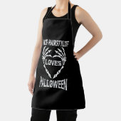 Deze haarstylist houdt van Halloween Tshirts Schort (Insitu)