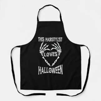 Deze haarstylist houdt van Halloween Tshirts Schort