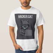 Deze hacker kat t-shirt (Voorkant)