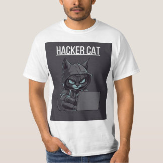 Deze hacker kat t-shirt