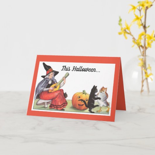  deze Halloween Kaart (Gele Bloem)