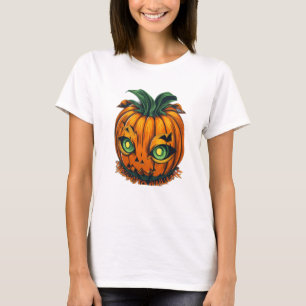 Deze Halloween ruimte pompoen is hier T-shirt