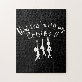 Deze Halloween zal ik hangen met mijn lichamen! Legpuzzel