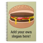 Deze Hamburger-afbeelding aanpassen Notitieboek (Voorkant)