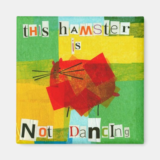 Deze hamster danst niet magneet (Voorkant)