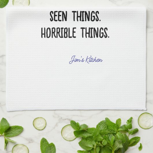 Deze handdoek heeft dingen grappig gezien (Gevouwen)