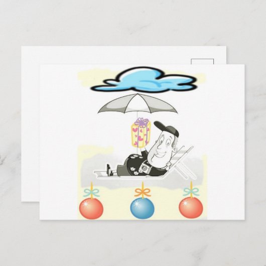 DEZE HEER STUURT ***KERSTWENSEN** FEESTDAGENKAART (Voorkant / Achterkant)