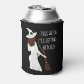 Deze heks die gehitte Halloween Bachelorette kreeg Blikjeskoeler (Blikje Achterkant)