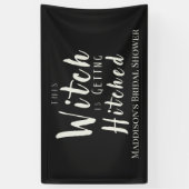 Deze heks gaat trouwen achtergrondbanner spandoek (Verticaal)