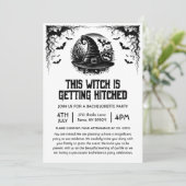 Deze Heks Gaat Trouwen Afscheidsfeestje voor de Br Kaart (Staand voorkant)