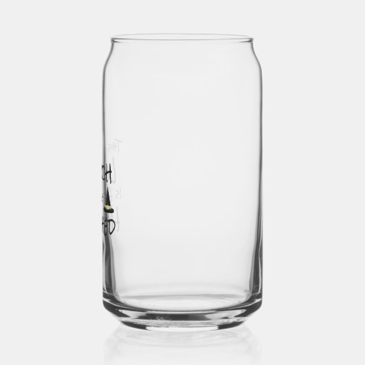 Deze heks gaat trouwen blikvorm glas (Links)