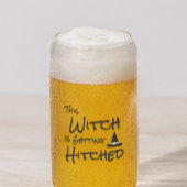 Deze heks gaat trouwen blikvorm glas