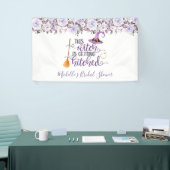 Deze heks gaat trouwen Bruiloft Banner (Beurs)
