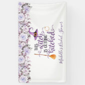 Deze heks gaat trouwen Bruiloft Banner (Verticaal)