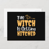 Deze heks gaat trouwen feestdagenkaart (Voorkant / Achterkant)