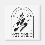 Deze Heks Gaat Trouwen Gotische Bruid Bachelorgroe Magneet (Voorkant)