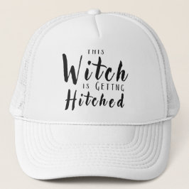 Deze heks gaat trouwen Halloween Bruid  Trucker Pet