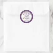 Deze heks gaat trouwen Ronde Sticker Aangepast (Tas)