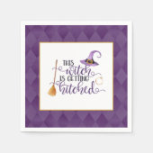 Deze heks gaat trouwen servet (Voorkant)