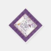 Deze heks gaat trouwen servet - Bloem (Hoek)