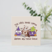 Deze heks heeft koffie nodig (Staand voorkant)