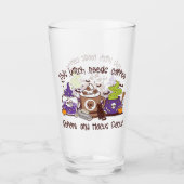 Deze heks heeft koffie nodig glas (Voorkant)