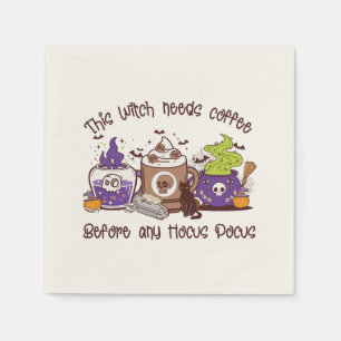 Deze heks heeft koffie nodig servet