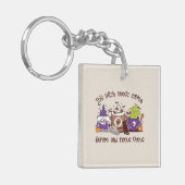Deze heks heeft koffie nodig sleutelhanger (Voorkant Links)