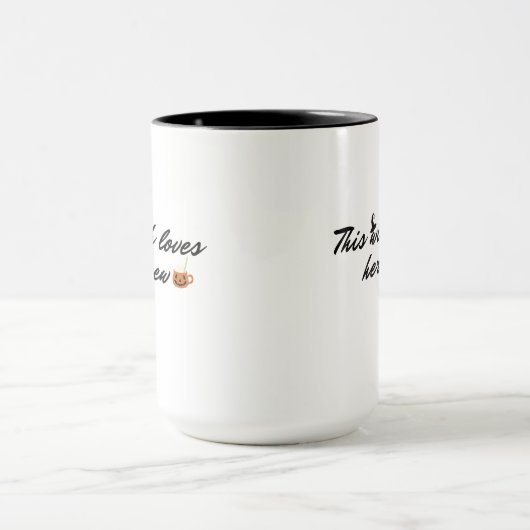 Deze heks houdt van haar brouwsel Schattigee pompo Mok (Midden)